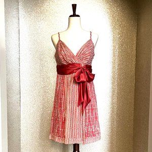 BCBG Max Azria, Size 10, Chiffon & Satin Dress.